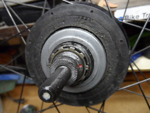 Metal dust cap in place before cleaning