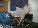Dathan trying my bike