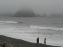 Foggy day at Rialto Beach
