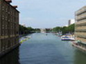 Waterfront Hostel on the right