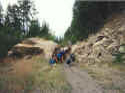 Helping hands at the Rock Fall, and a rest!