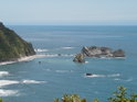 Rest Stop for the bus provided first view of the Tasman Sea