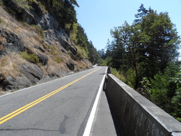 Riding on Chuckanut Drive
