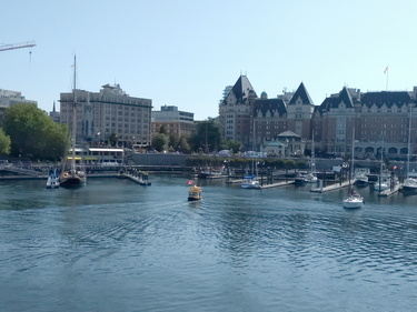 Leaving Victoria Inner Harbour