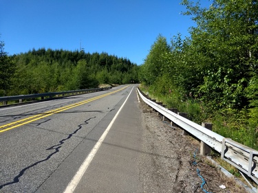 Nice Road Shoulder for Riding