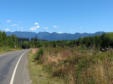 View of the Olympic Mountains