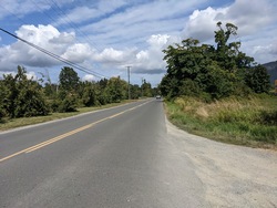 Riding along Tzouhalem Rd.