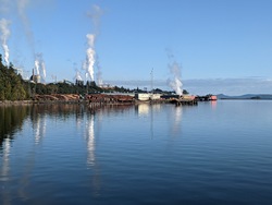 Waiting for the Ferry - View of Crofton Mill
