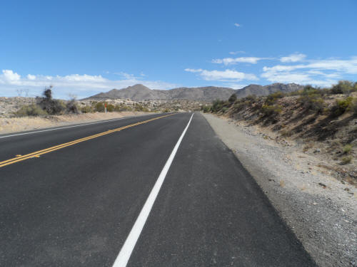 Repaved section of Old Highway 80