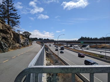 Galloping Goose Overpass at McKenzie Ave.