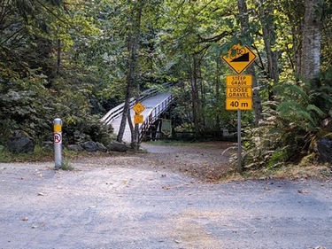 Very Steep access to Grant's Mill Trestle