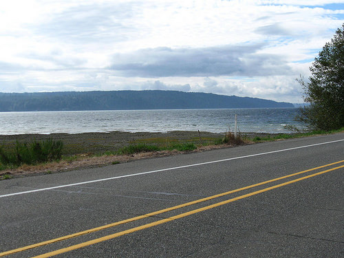 Whitecaps on  the Hood Canal