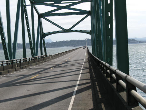 At the beginning of the crossing
