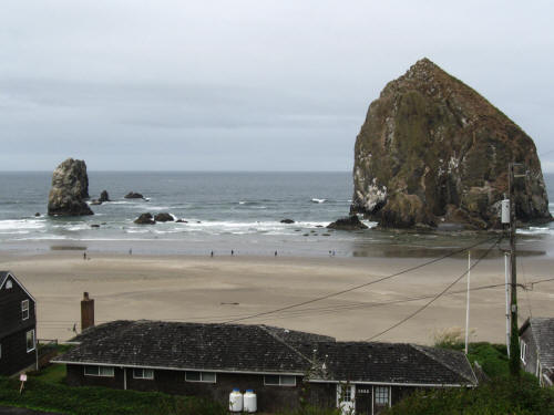 Haystack Rock South of Cannon Beach
