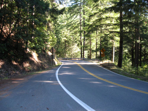Typical Road Conditions on the Climbs Today
