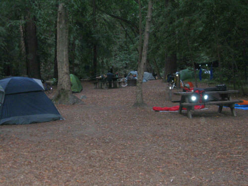 Campground Filling up Last Night