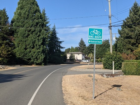 Bike Route Signs to Qualicum
