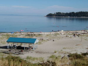 TeePee Campground Beach in Comox