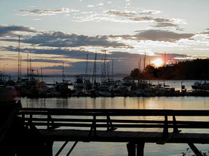 Sunset at Lund, BC